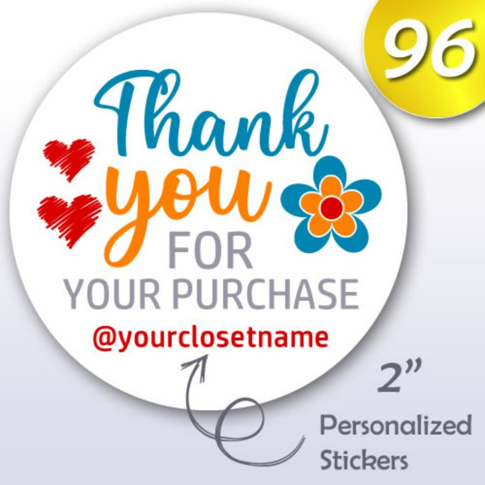 Thank You Stickers (96 ct)